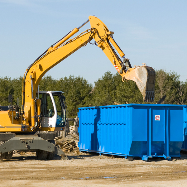 can i request a rental extension for a residential dumpster in New Douglas